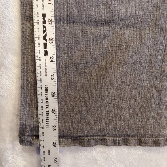 Faded Glory Stretch Bootcut Missy Petite Jeans Gray Size Missy 12 average 34x29 - Picture 4 of 16